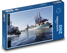 Kontejner - Hamburg, přístav  Puzzle 260 dílků - 41 x 28,7 cm
