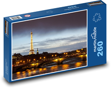 Paríž - Francúzsko, Eiffelova veža Puzzle 260 dielikov - 41 x 28,7 cm 