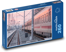 Train - train station, station Puzzle 260 pieces - 41 x 28.7 cm 