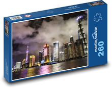 Shanghai - Wolkenkratzer, China Puzzle 260 Teile - 41 x28,7 cm