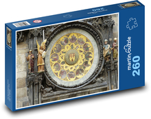 Praha - orloj, historické centrum Puzzle 260 dílků - 41 x 28,7 cm