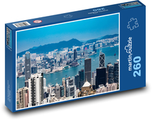 Hongkong - mesto, panoráma Puzzle 260 dielikov - 41 x 28,7 cm 