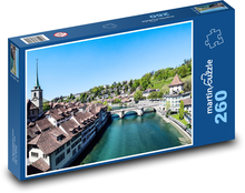 Mesto - rieka, most Puzzle 260 dielikov - 41 x 28,7 cm 