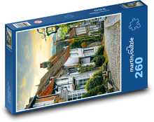 Ulice - domy, przyroda Puzzle 260 elementów - 41x28,7 cm