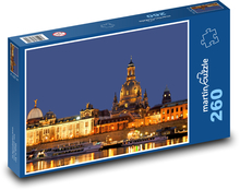 Drážďany - příroda, Labe. Puzzle 260 dílků - 41 x 28,7 cm