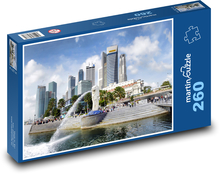 Singapur - Asien, Stadt Puzzle 260 Teile - 41 x28,7 cm