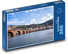 Heidelberg - Flussbrücke, Deutschland Puzzle 260 Teile - 41 x28,7 cm