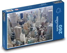 New York - ulice, mrakodrap Puzzle 260 dílků - 41 x 28,7 cm