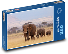 Elefantenherde Puzzle 260 Teile - 41 x28,7 cm