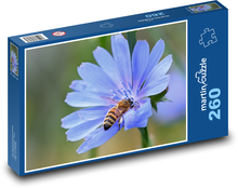 Blue Flower - Wild Bee Puzzle 260 pieces - 41 x 28.7 cm