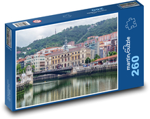 Miasto Bilbao - Hiszpania, most Puzzle 260 elementów - 41x28,7 cm