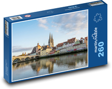 Regensburg - Dunaj, Německo Puzzle 260 - 41x28,7 cm