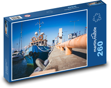 Boot - Hafen Puzzle 260 Teile - 41 x28,7 cm