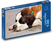 Sweet canine dreaming of St. Bernard Puzzle 130 pieces - 28.7 x 20 cm 