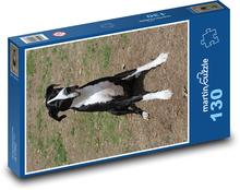 Pes kamarád připraven vyrazit Puzzle 130 dílků - 28,7 x 20 cm