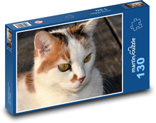 Warm cat portrait Puzzle 130 pieces - 28.7 x 20 cm 