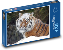 Tygrys na mroźnej pustyni Puzzle 130 elementów - 28,7x20 cm