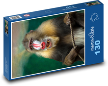 Exotischer Mandrill-Affe Puzzle 130 Teile - 28,7x20 cm