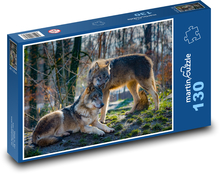 Wolves in the Forest Puzzle 130 pieces - 28.7 x 20 cm 