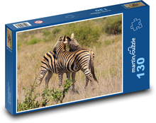 Zebras in der Savanne Puzzle 130 Teile - 28,7x20 cm