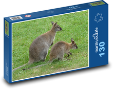 Känguru mit Baby Puzzle 130 Teile - 28,7x20 cm