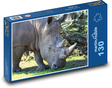 Nosorožec v prírode Puzzle 130 dielikov - 28,7 x 20 cm