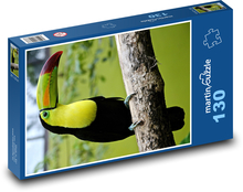 Toucan on a branch Puzzle 130 pieces - 28.7 x 20 cm 