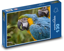 Ara modrožltý, exotický papagáj Puzzle 130 dielikov - 28,7 x 20 cm 