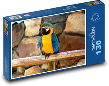 Blue-and-yellow parrot Puzzle 130 pieces - 28.7 x 20 cm 