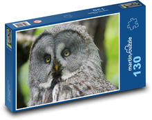 Puštík, sova v lese Puzzle 130 dielikov - 28,7 x 20 cm 