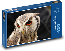 Owl, great eagle owl in the wild Puzzle 130 pieces - 28.7 x 20 cm