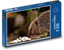 Jeż delektuje się lunchem Puzzle 130 elementów - 28,7x20 cm