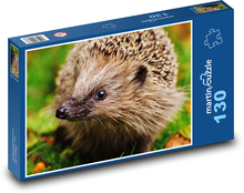 Niedlicher Igel mit schwarzem Maulkorb Puzzle 130 Teile - 28,7x20 cm