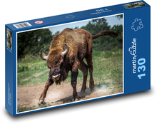 Ein wütender Büffel bereit zum Kampf Puzzle 130 Teile - 28,7x20 cm