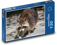 Waschbär bei einem Spaziergang Puzzle 130 Teile - 28,7x20 cm