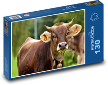 Krowa z dzwonkiem Puzzle 130 elementów - 28,7x20 cm