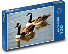 Husi na rybníku Puzzle 130 dielikov - 28,7 x 20 cm