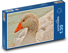 Elegante Gans am Teich Puzzle 130 Teile - 28,7x20 cm