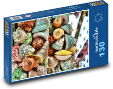Farbige Muscheln aus dem Meer Puzzle 130 Teile - 28,7x20 cm