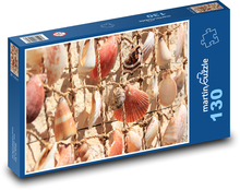 Shells tied to a rope Puzzle 130 pieces - 28.7 x 20 cm 