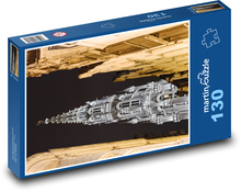 Noční věž bruselské radnice Puzzle 130 - 28,7x20 cm