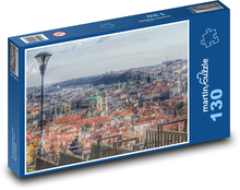 Výhled na Staré město v Praze Puzzle 130 dílků - 28,7 x 20 cm