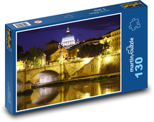 Rím, Anjelský most Puzzle 130 dielikov - 28,7 x 20 cm 