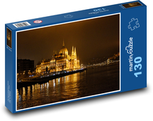 noc Budapeszt nad Dunajem Puzzle 130 elementów - 28,7x20 cm