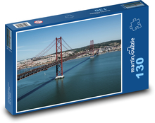 Lisabon - most 25. dubna Puzzle 130 dílků - 28,7 x 20 cm