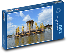 Fontána přátelství v Moskvě Puzzle 130 - 28,7x20 cm