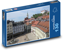 Historyczne centrum Bratysławy Puzzle 130 elementów - 28,7x20 cm