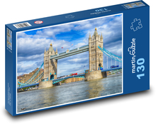 London Tower Bridge, Themse Puzzle 130 Teile - 28,7x20 cm
