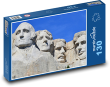Prezidenti v Mount Rushmore Puzzle 130 dílků - 28,7 x 20 cm