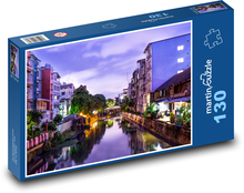 Night Channel in Thailand Puzzle 130 pieces - 28.7 x 20 cm 